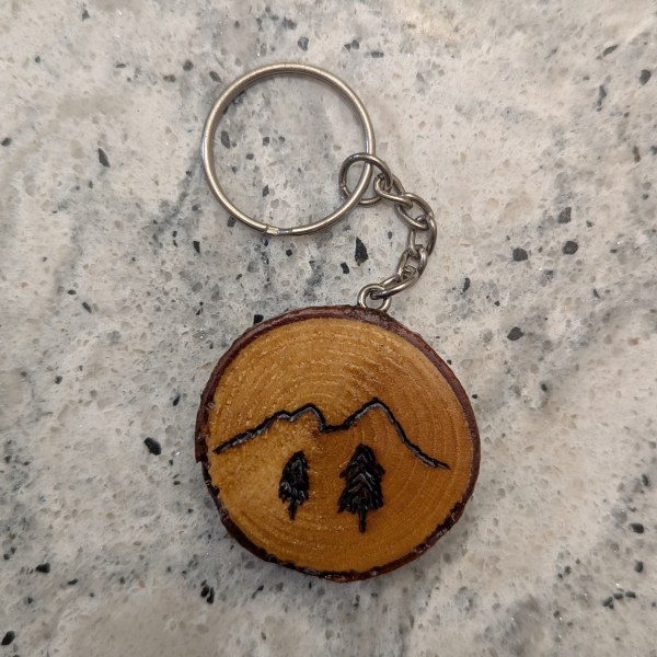 Mountain Scene Keychain